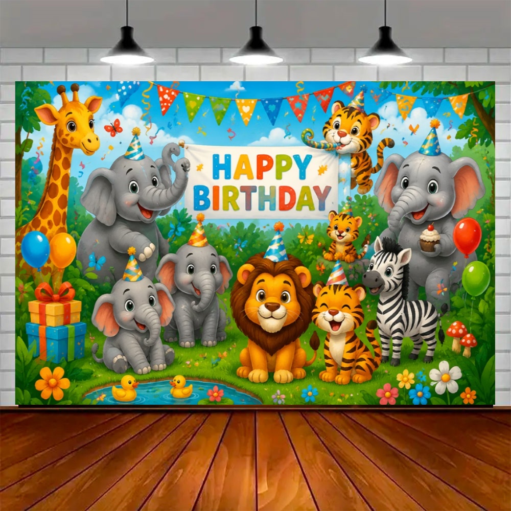 ジャングル動物をテーマにした誕生日パーティーの装飾、サファリ - Wedding Zoo のレビューと価格