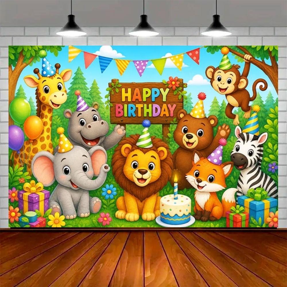 ジャングル動物をテーマにした誕生日パーティーの装飾、サファリ - Wedding Zoo のレビューと価格