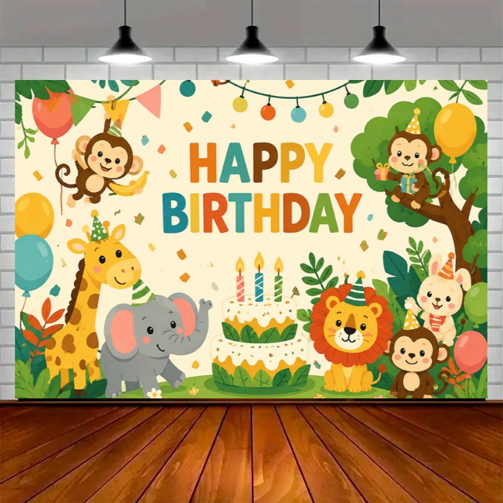 ジャングル動物をテーマにした誕生日パーティーの装飾、サファリ - Wedding Zoo のレビューと価格