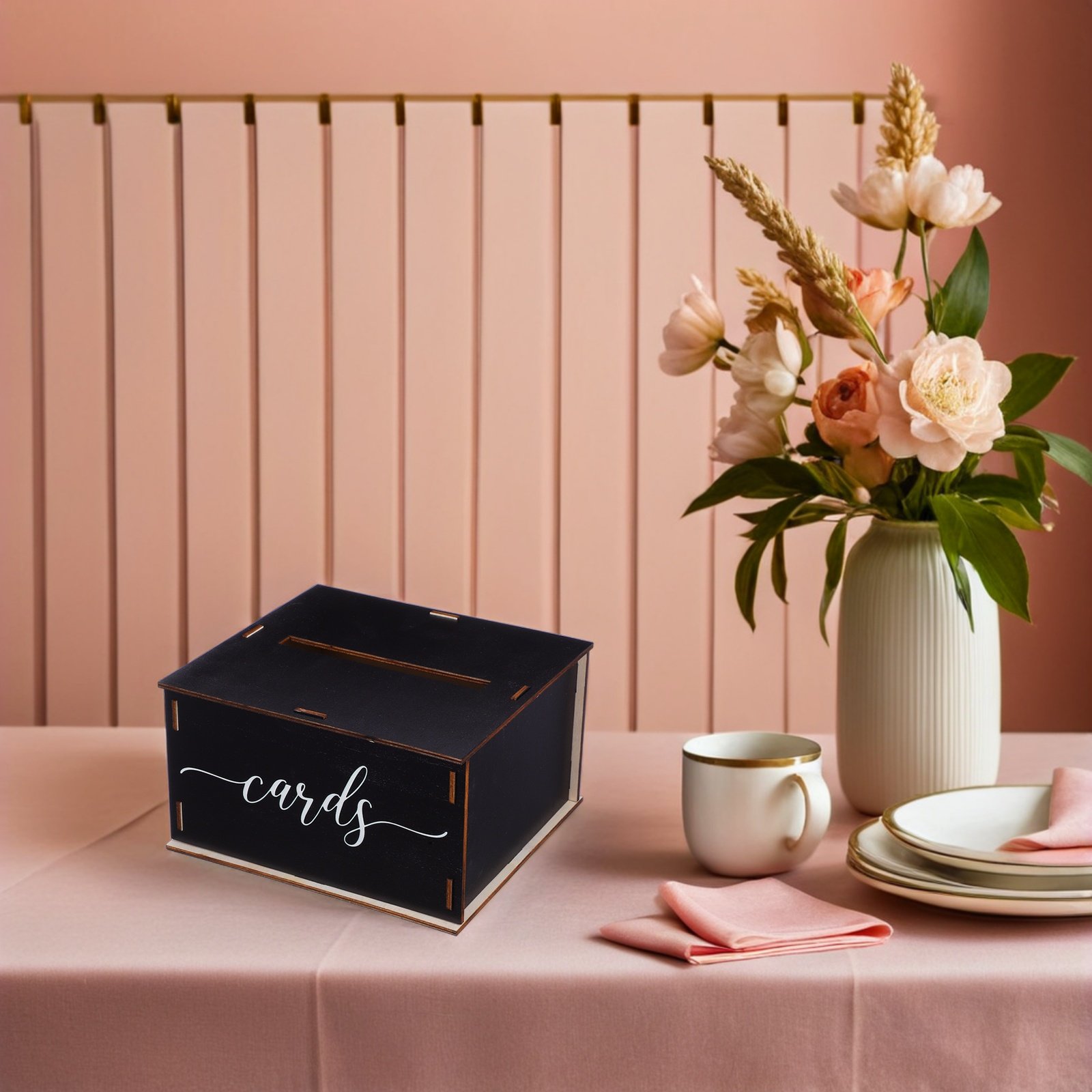 木製ウェディングカードボックス 素朴な魅力のある装飾カードホ - Wedding Card Box のレビューと価格