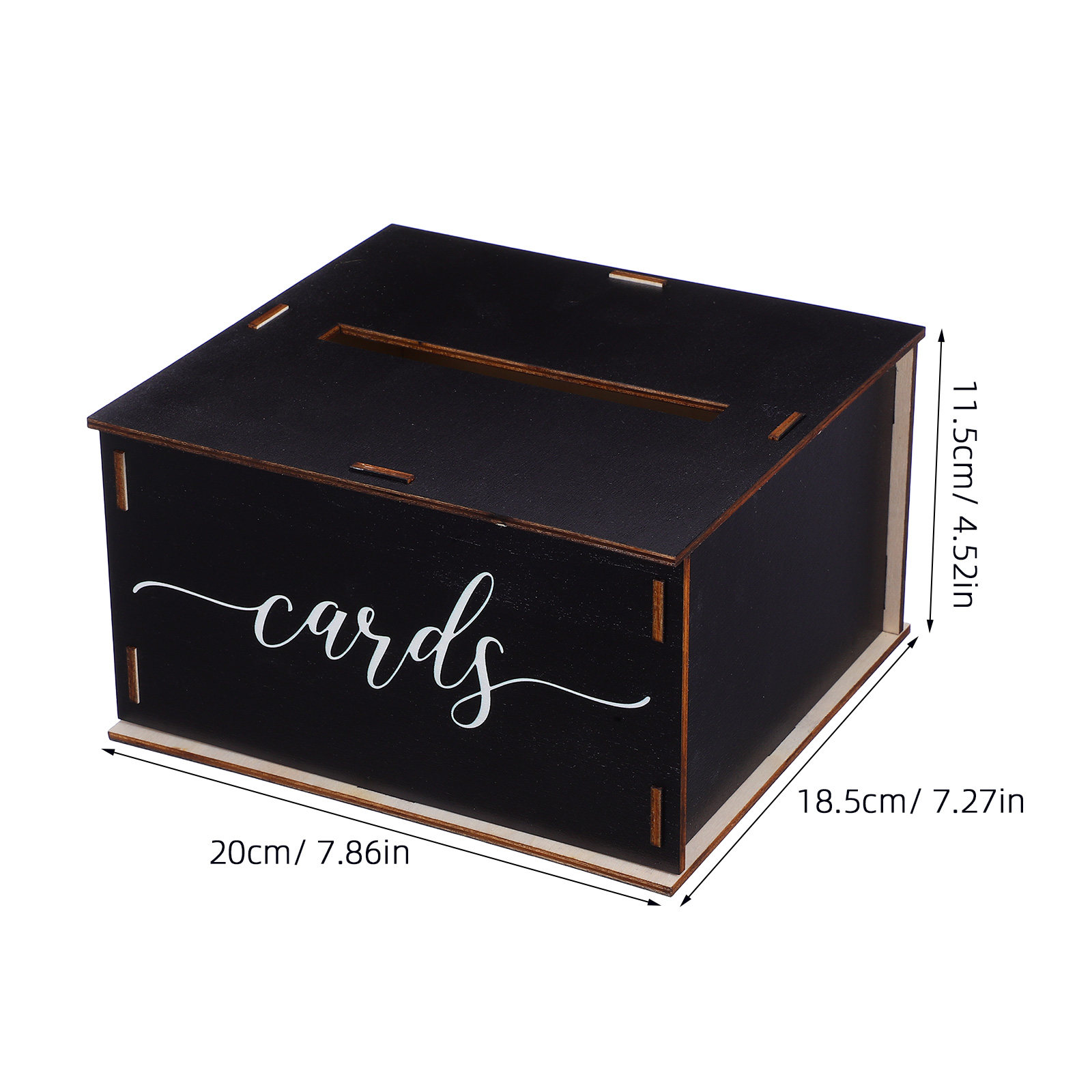 木製ウェディングカードボックス 素朴な魅力のある装飾カードホ - Wedding Card Box のレビューと価格