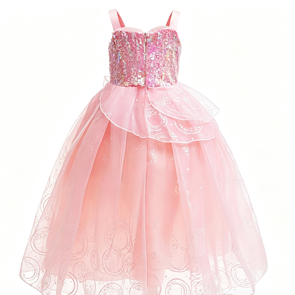 ピンクの良い魔女コスチュームベビー誕生日ドレス高級子供プリン - Good Floral & Wedding Decor Supply Photos のレビューと価格